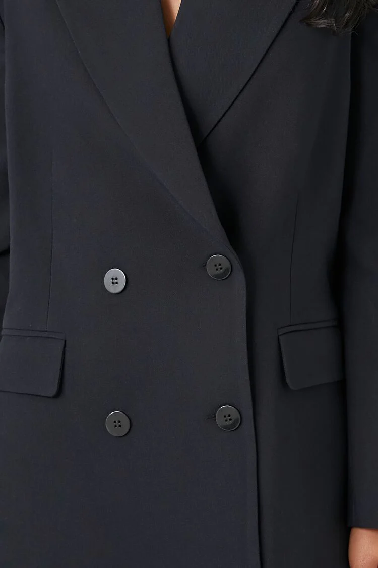 Plunging Double-Breasted Blazer - Image 5