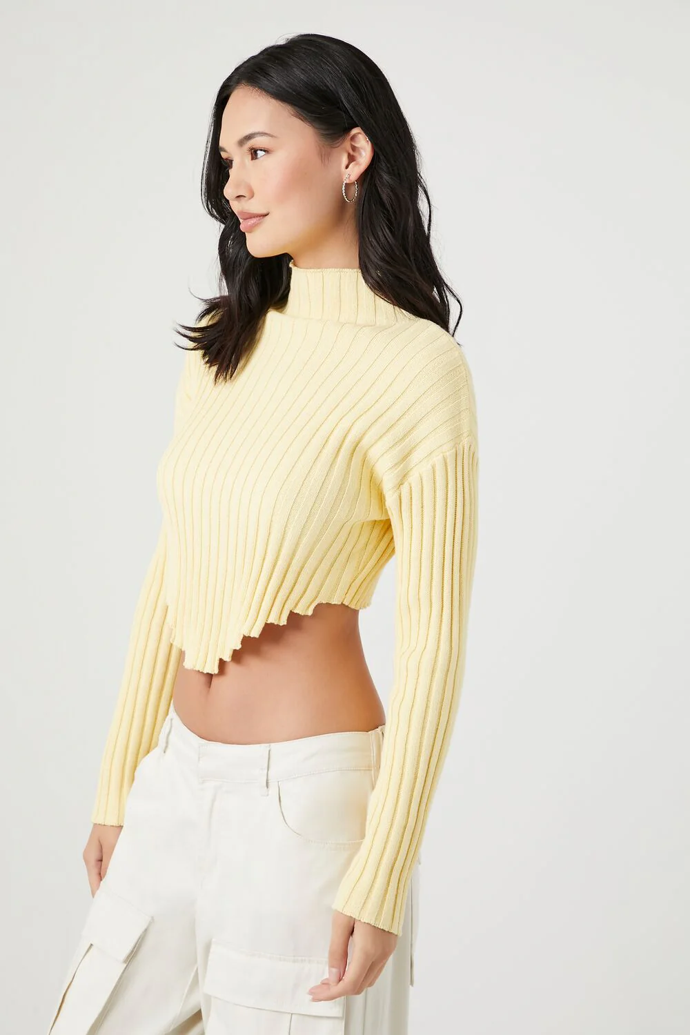 Cropped Turtleneck Sweater - Image 2
