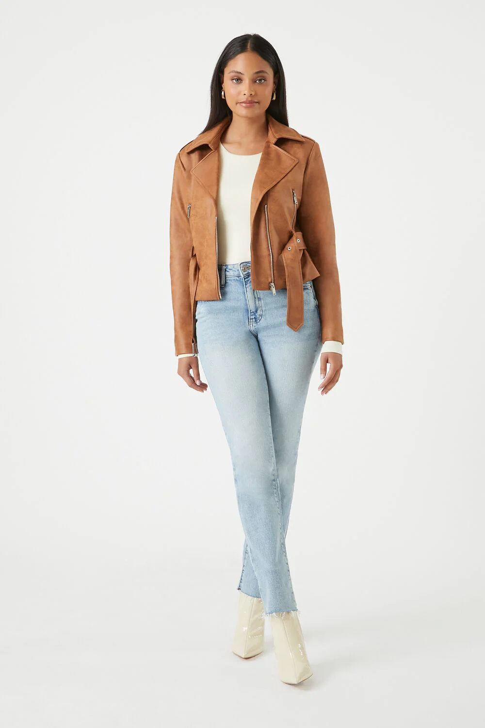 Belted Moto Jacket - Image 4