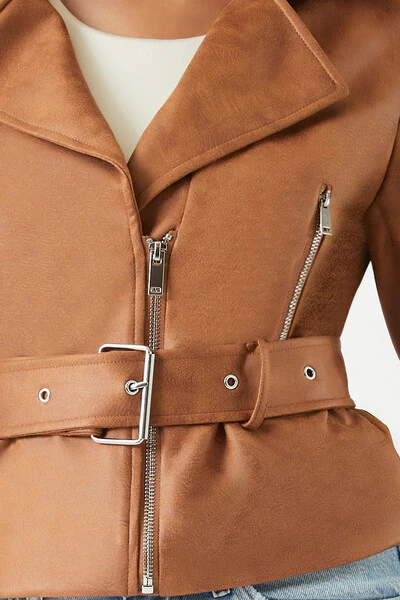 Belted Moto Jacket - Image 5