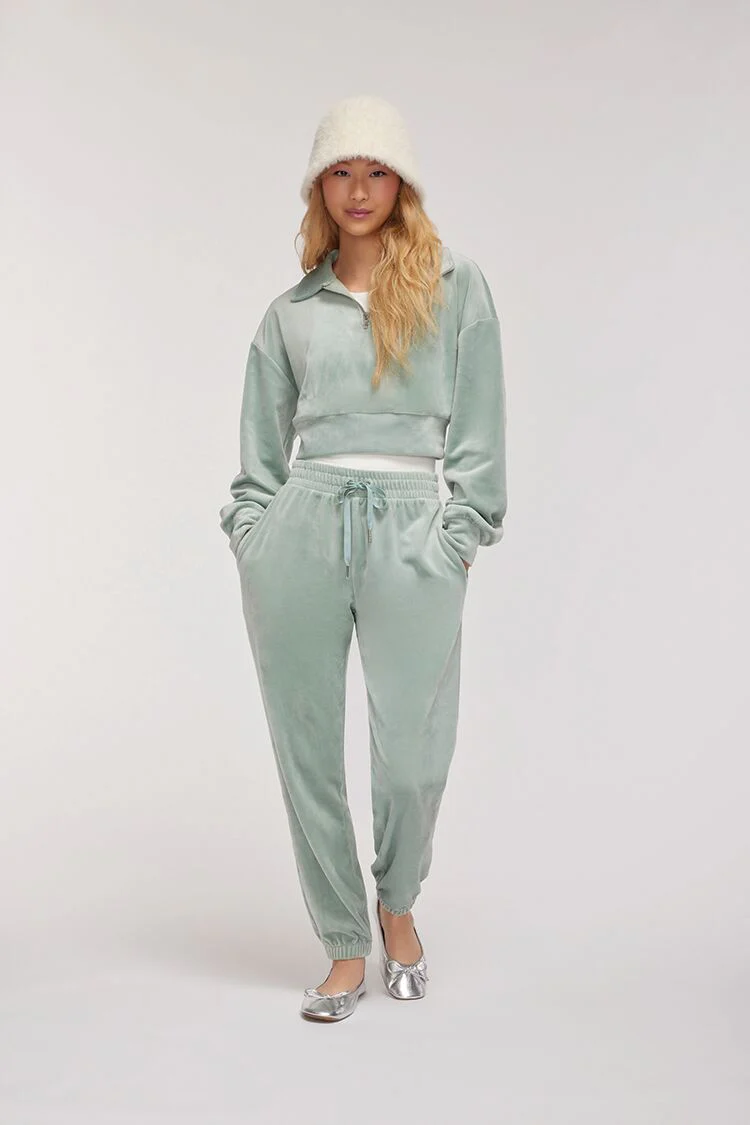 Velour Drawstring Joggers - Image 16