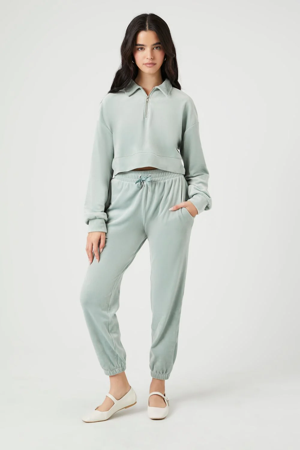 Velour Drawstring Joggers - Image 21