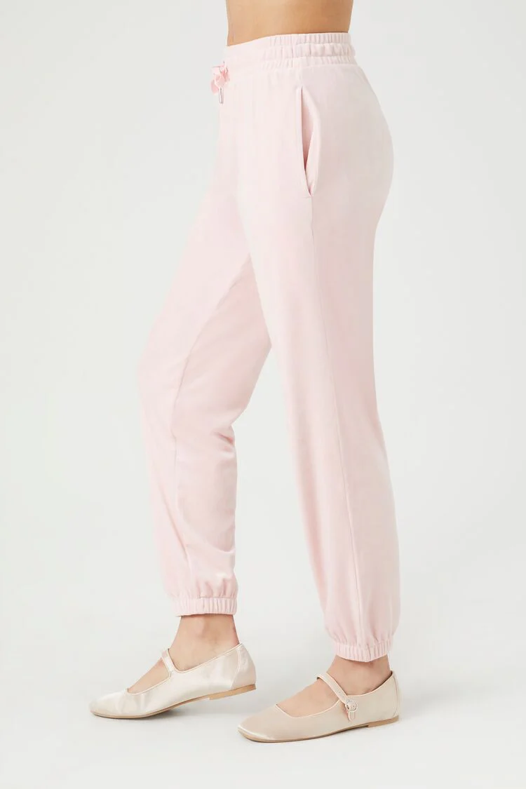 Velour Drawstring Joggers - Image 24