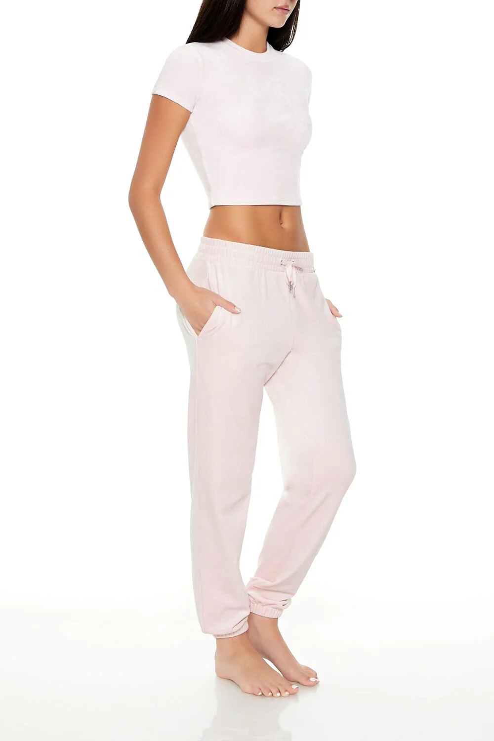 Velour Drawstring Joggers - Image 34