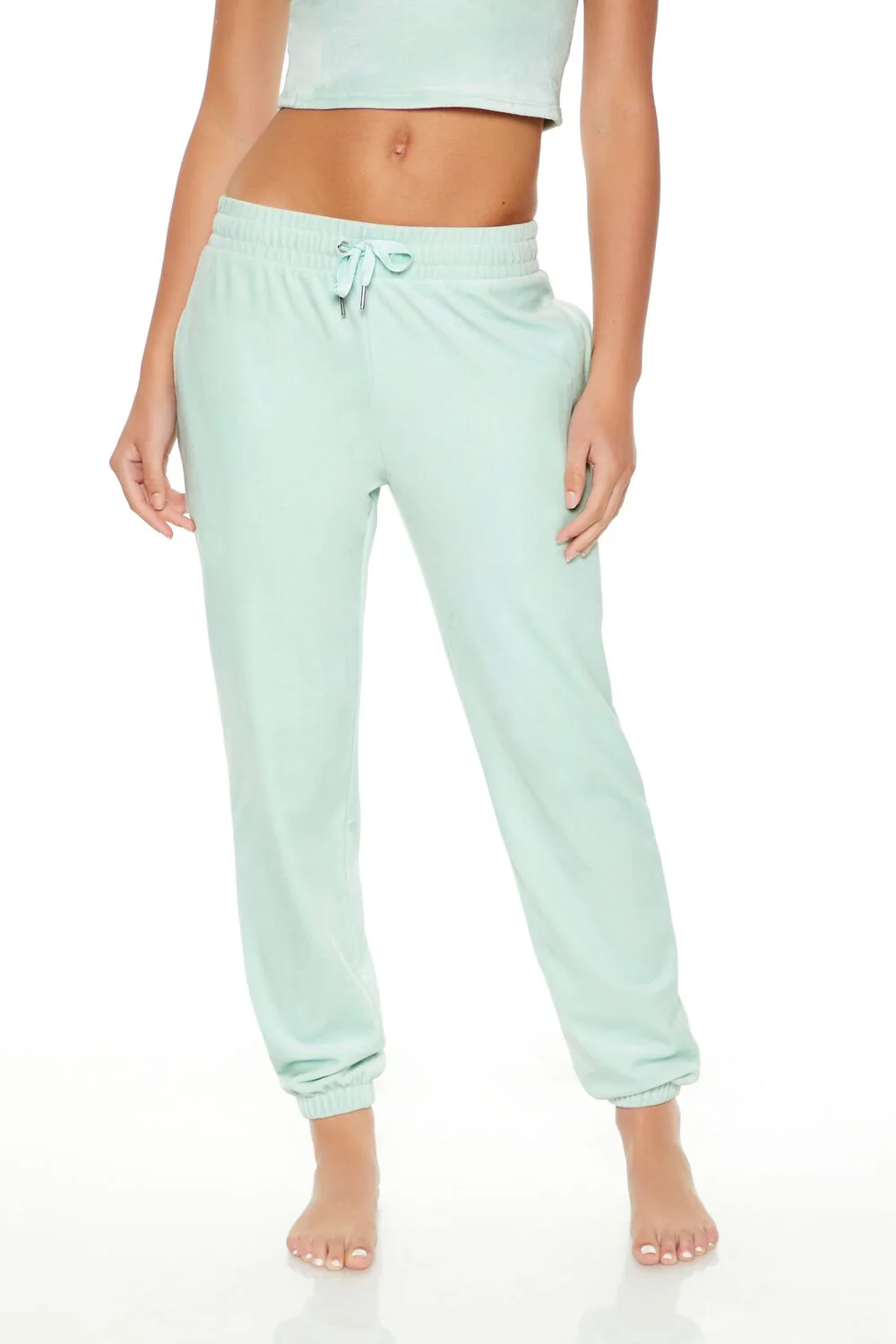 Velour Drawstring Joggers - Image 38