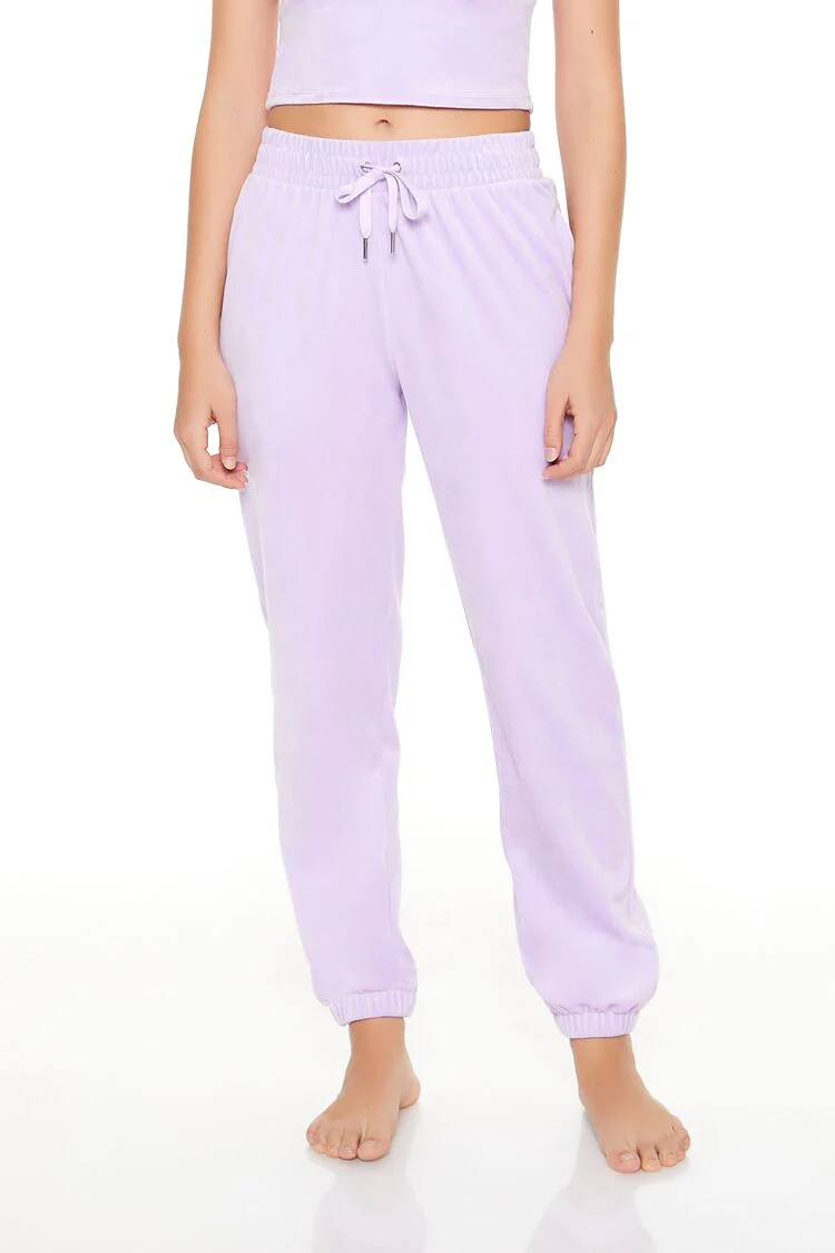 Velour Drawstring Joggers - Image 44