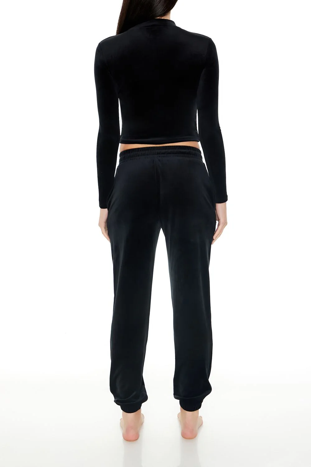 Velour Drawstring Joggers - Image 9
