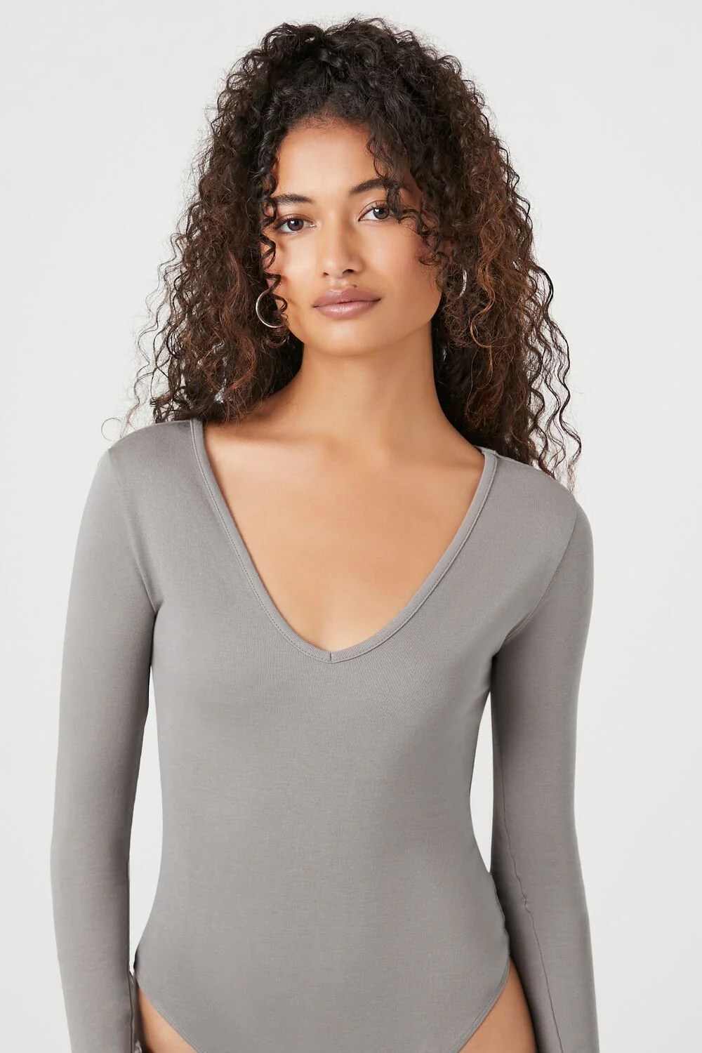 Long-Sleeve V-Neck Bodysuit - Image 11