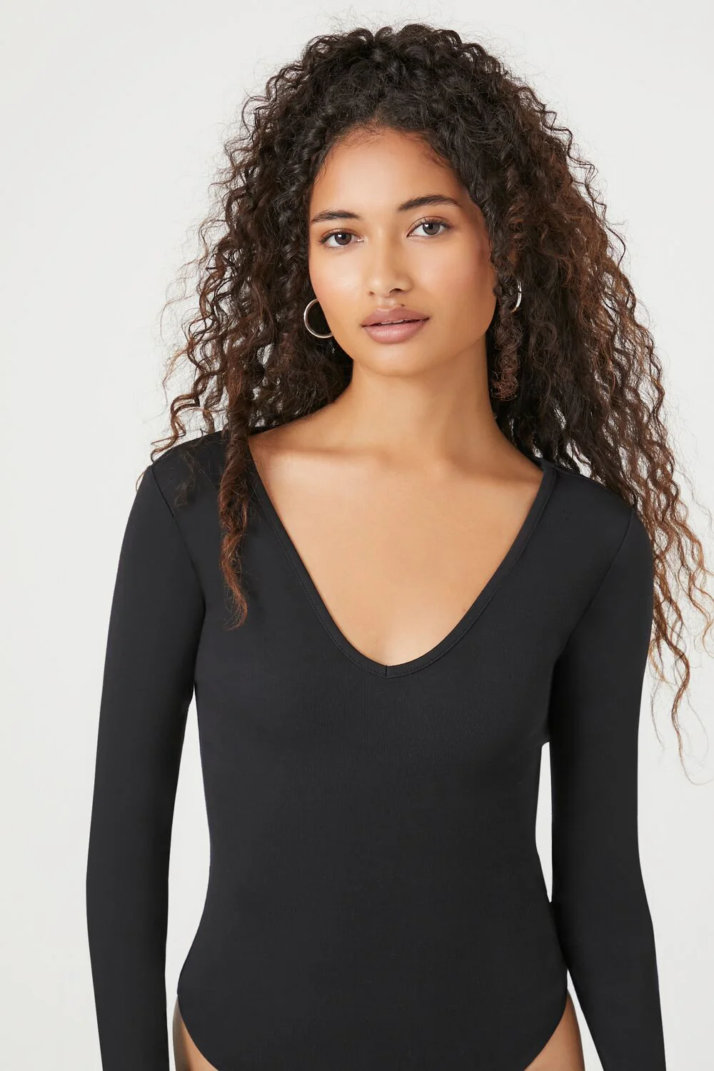 Long-Sleeve V-Neck Bodysuit - Image 5