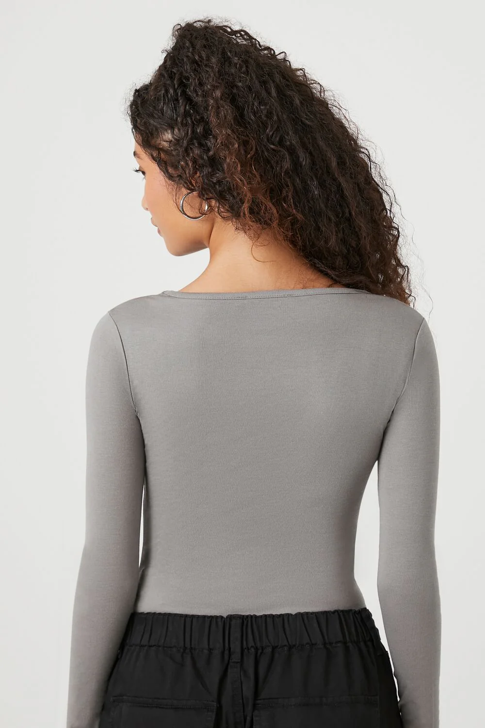 Long-Sleeve V-Neck Bodysuit - Image 9
