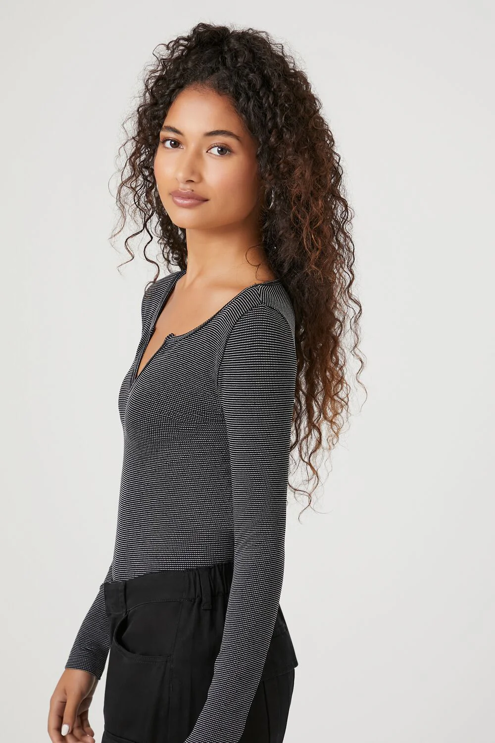 Seamless Split-Neck Bodysuit - Image 2