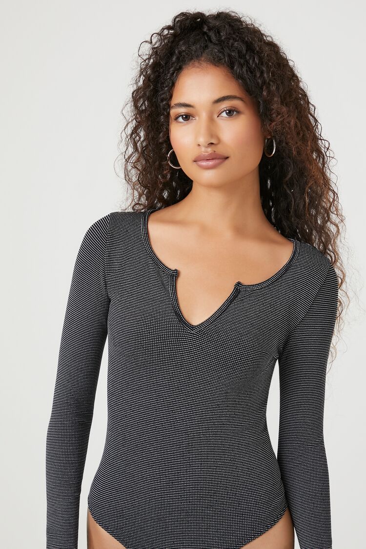 Seamless Split-Neck Bodysuit - Image 5