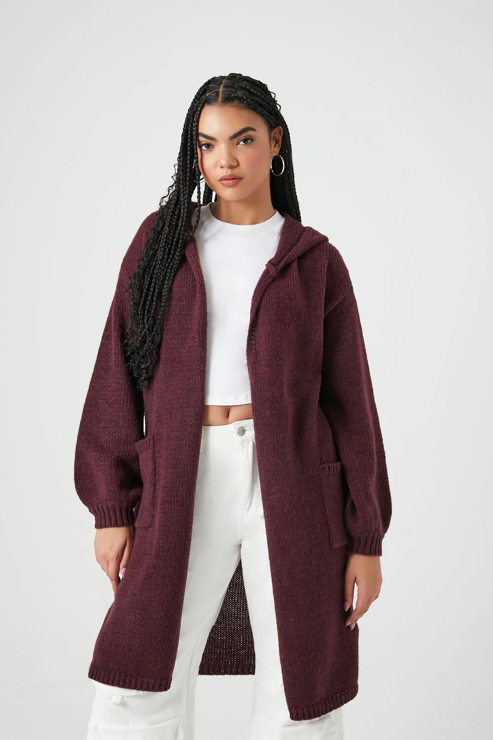 Hooded Cardigan Sweater - Image 21