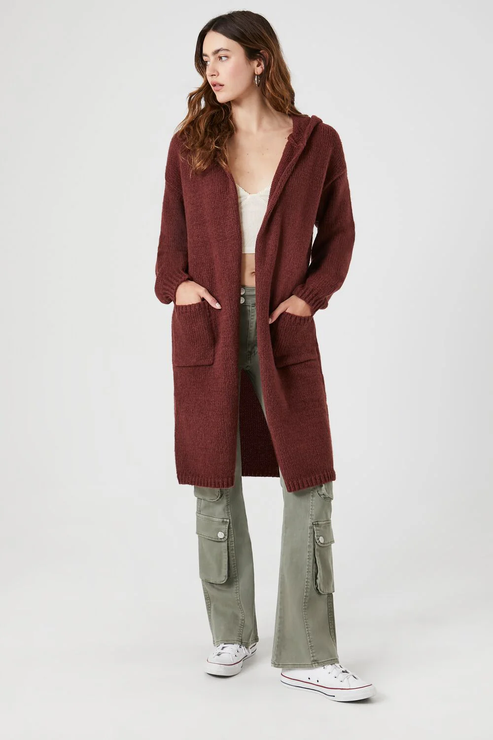 Hooded Cardigan Sweater - Image 31
