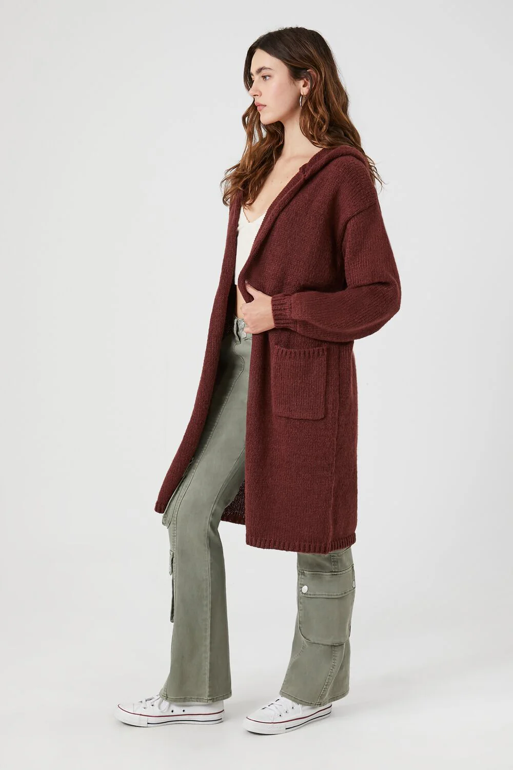 Hooded Cardigan Sweater - Image 32