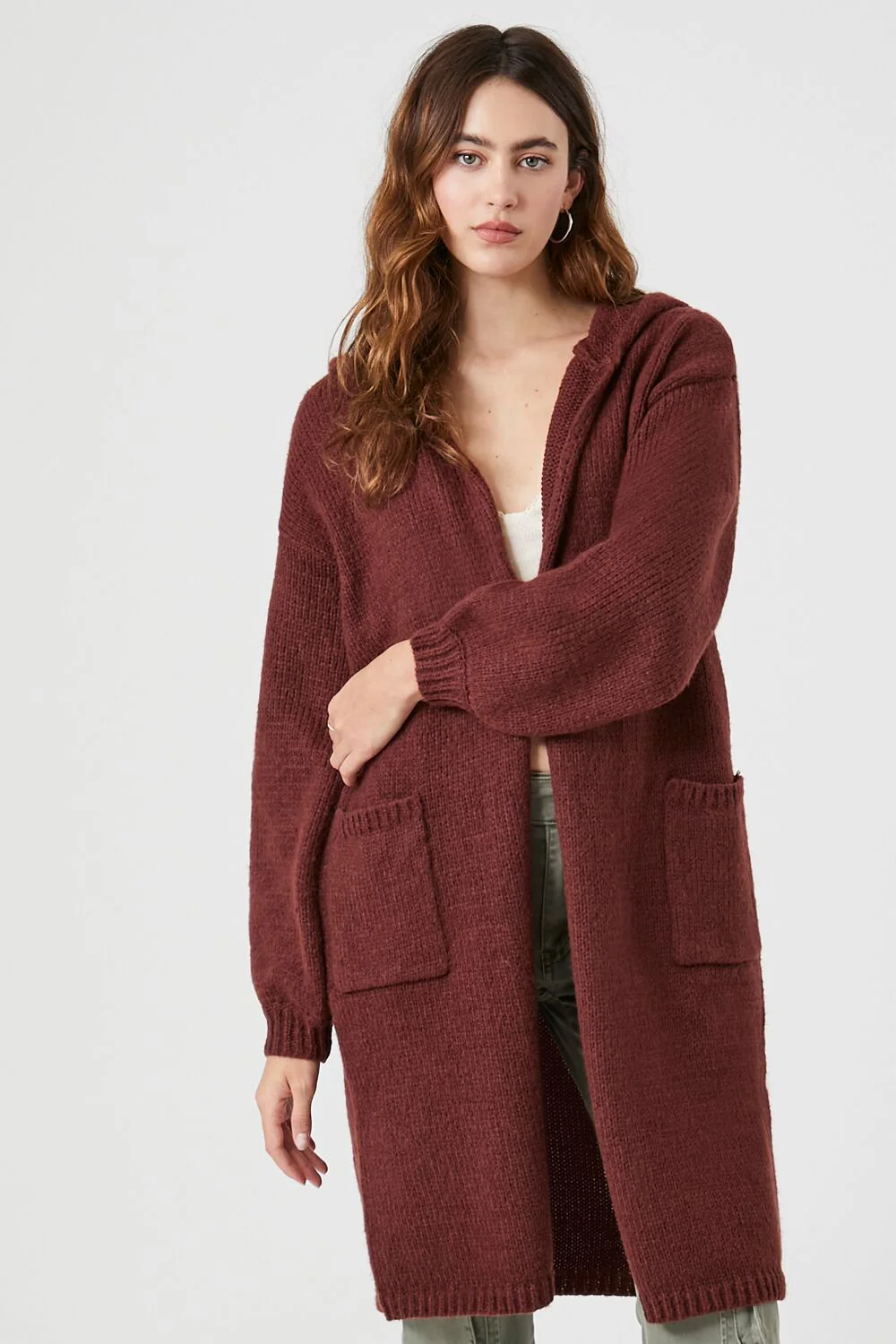 Hooded Cardigan Sweater - Image 34