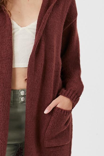 Hooded Cardigan Sweater - Image 35