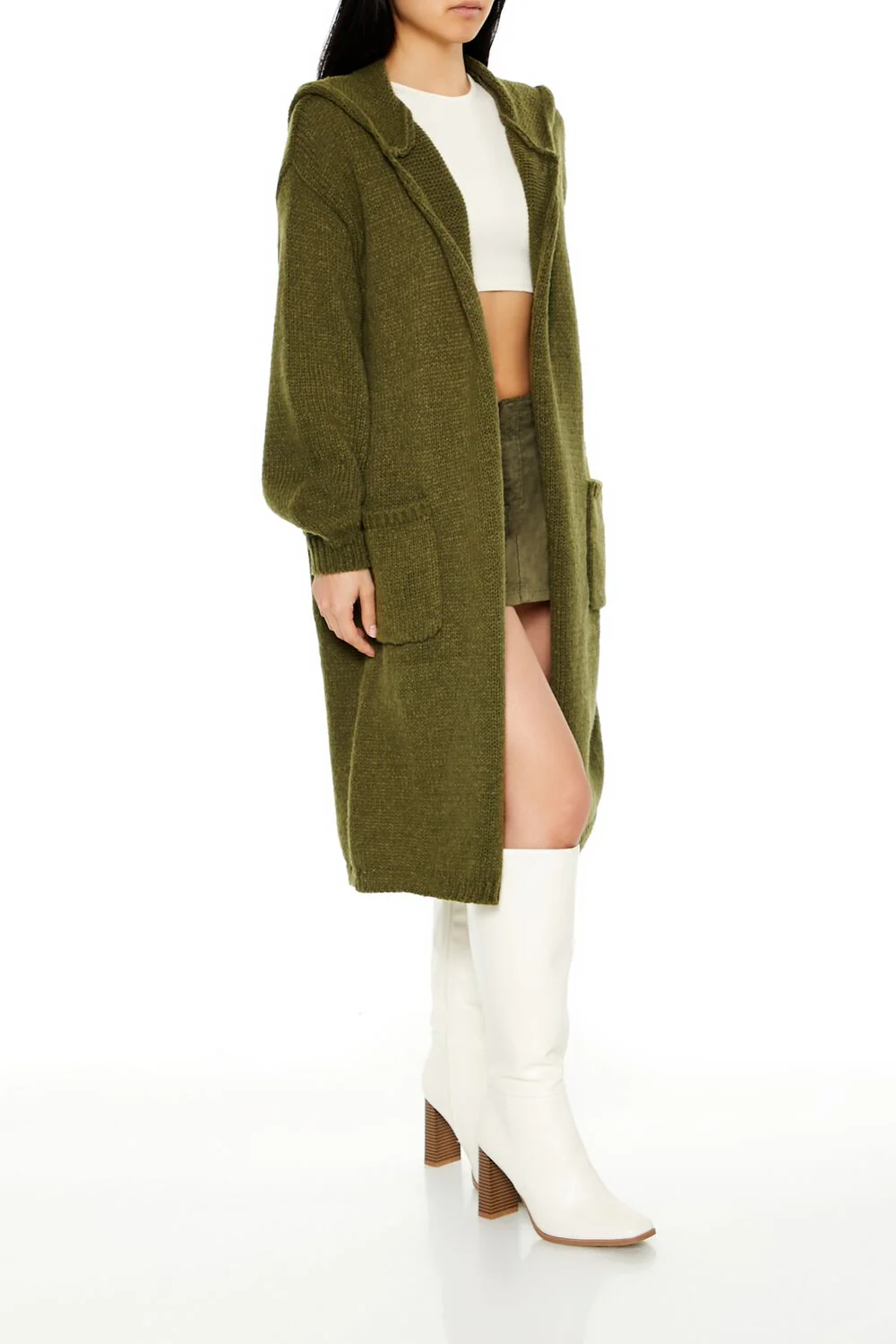 Hooded Cardigan Sweater - Image 38