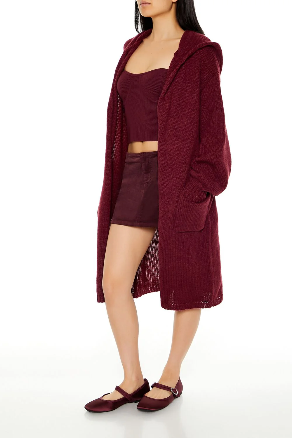Hooded Cardigan Sweater - Image 43