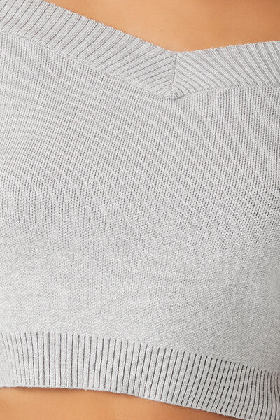 Cropped Off-the-Shoulder Sweater - Image 5