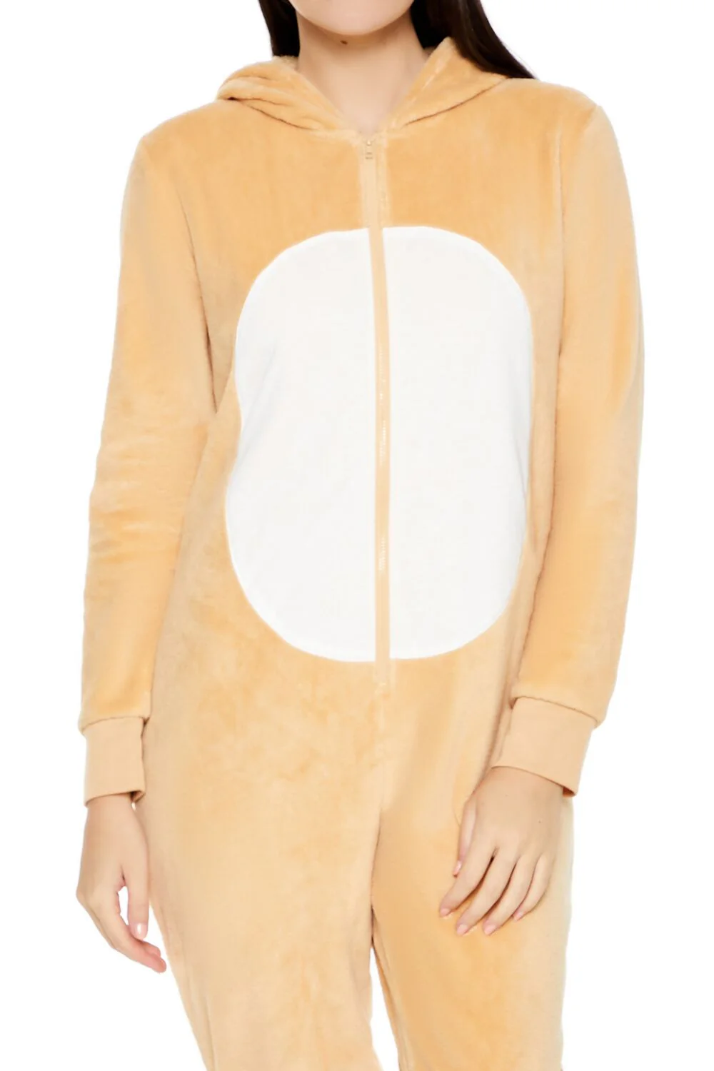Hooded Reindeer Print Jumpsuit - Image 5
