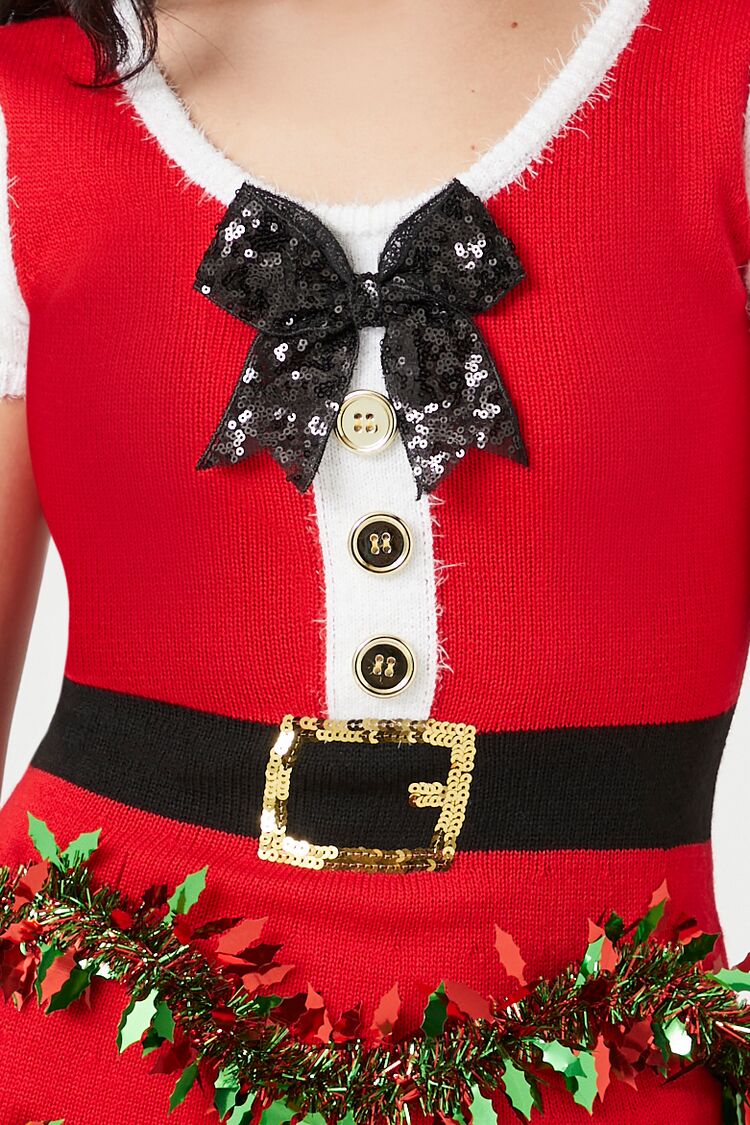 Tinsel Garland Santa Mini Dress - Image 5