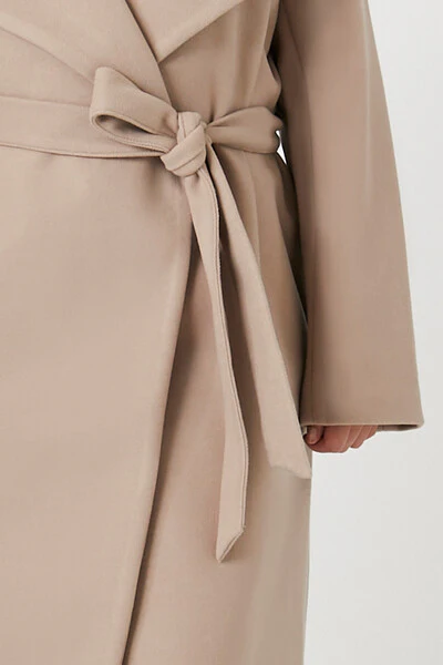 Plus Size Tie-Front Longline Coat - Image 5