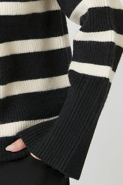 Striped Turtleneck Sweater - Image 5