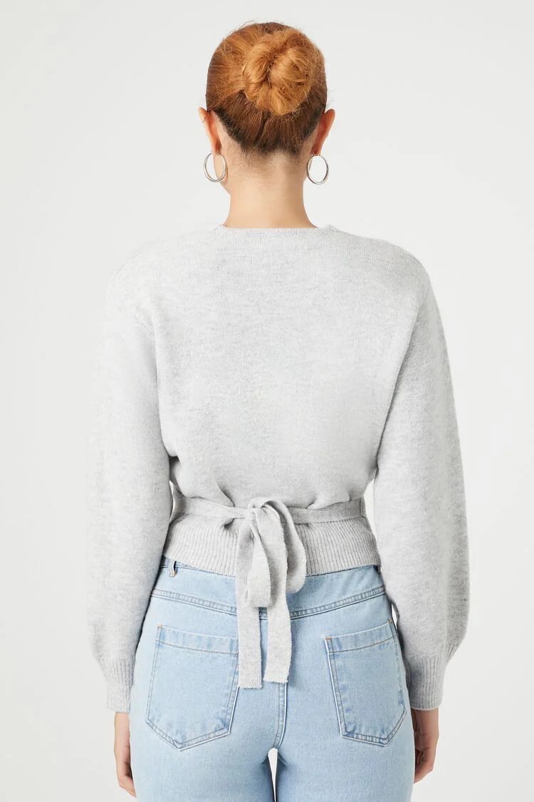 Tie-Back Wrap Sweater - Image 3