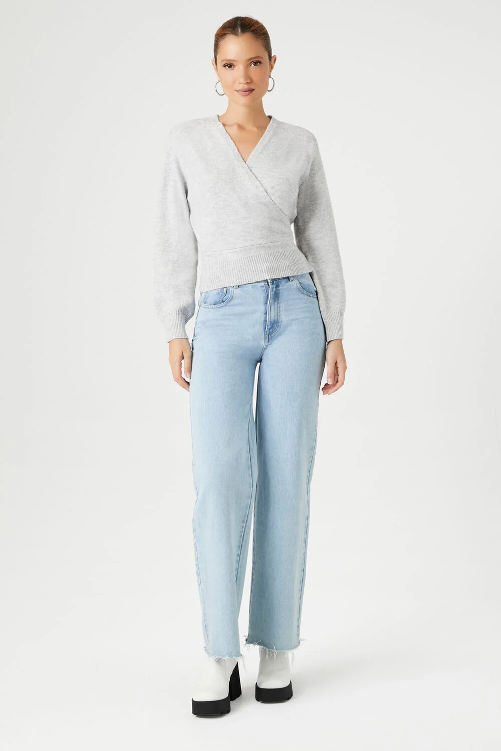 Tie-Back Wrap Sweater - Image 4