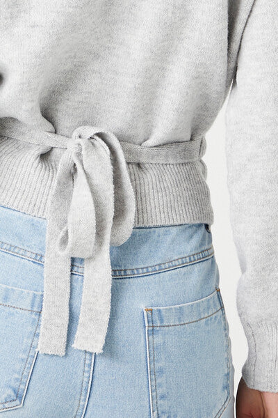 Tie-Back Wrap Sweater - Image 6