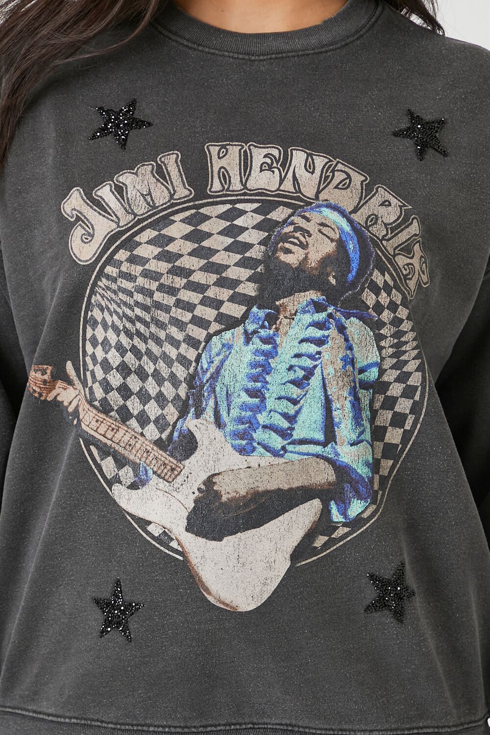 Jimi Hendrix Rhinestone Pullover - Image 5