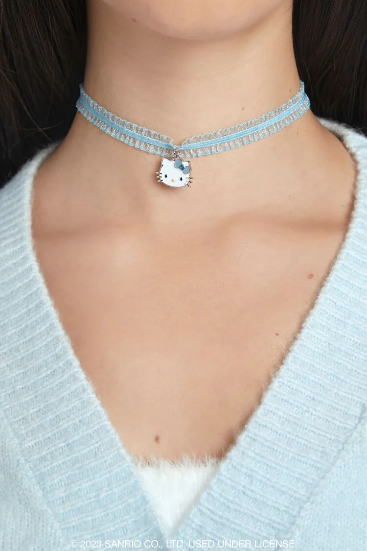 Hello Kitty Lace Charm Choker - Image 2