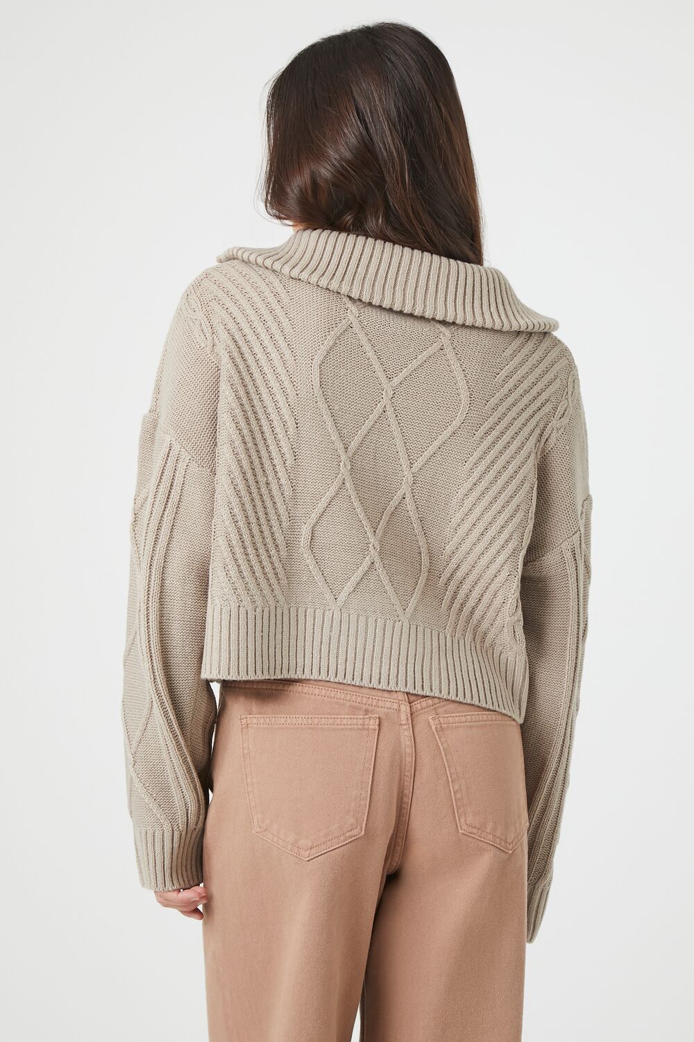 Half-Zip Ribbed Sweater - Image 3