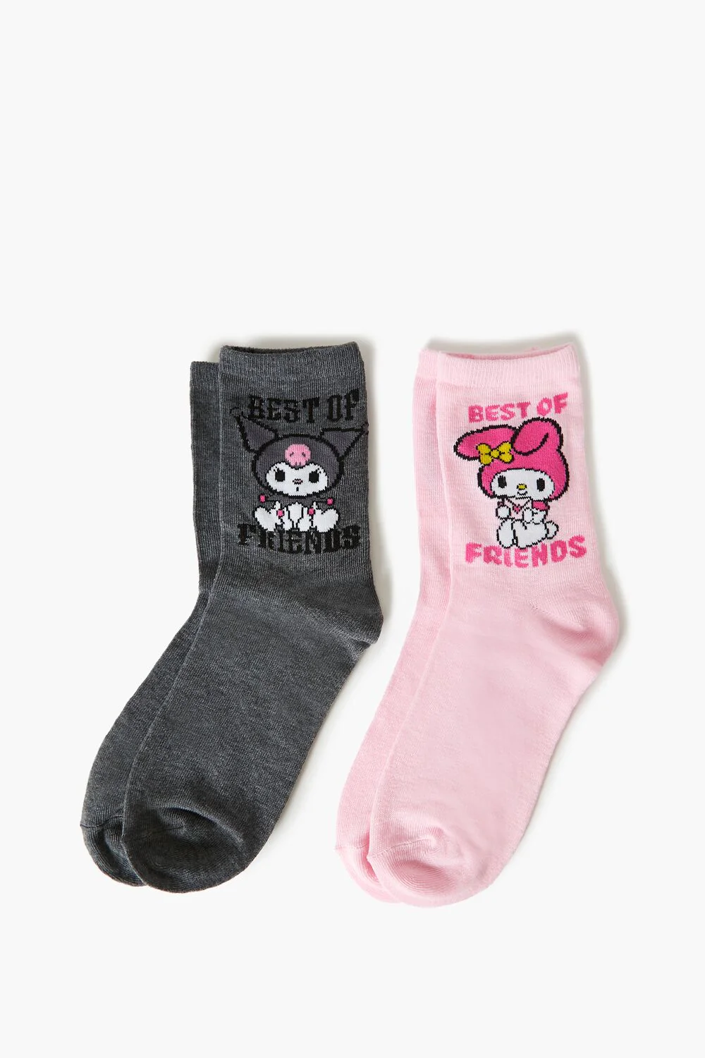 Kuromi & My Melody Crew Socks Set - 2 pack - Image 2