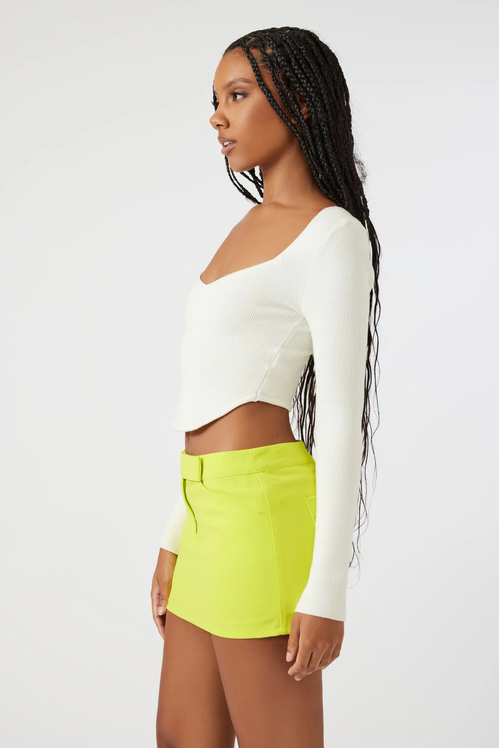 Sweater-Knit Crop Top - Image 2
