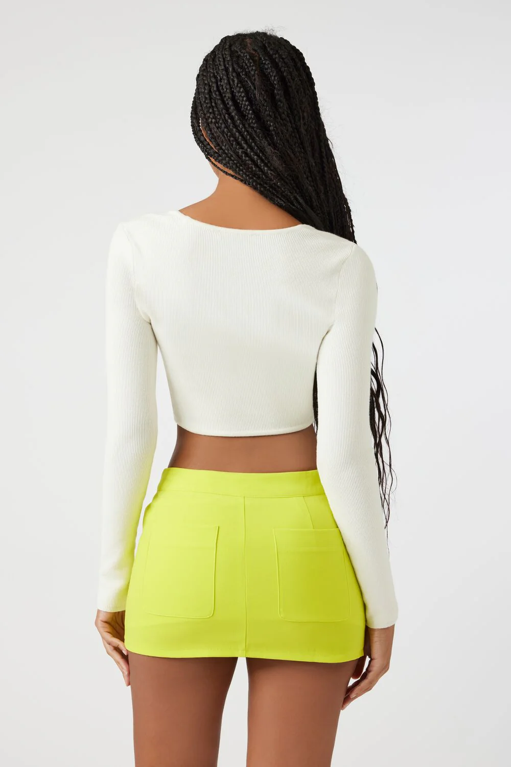 Sweater-Knit Crop Top - Image 3