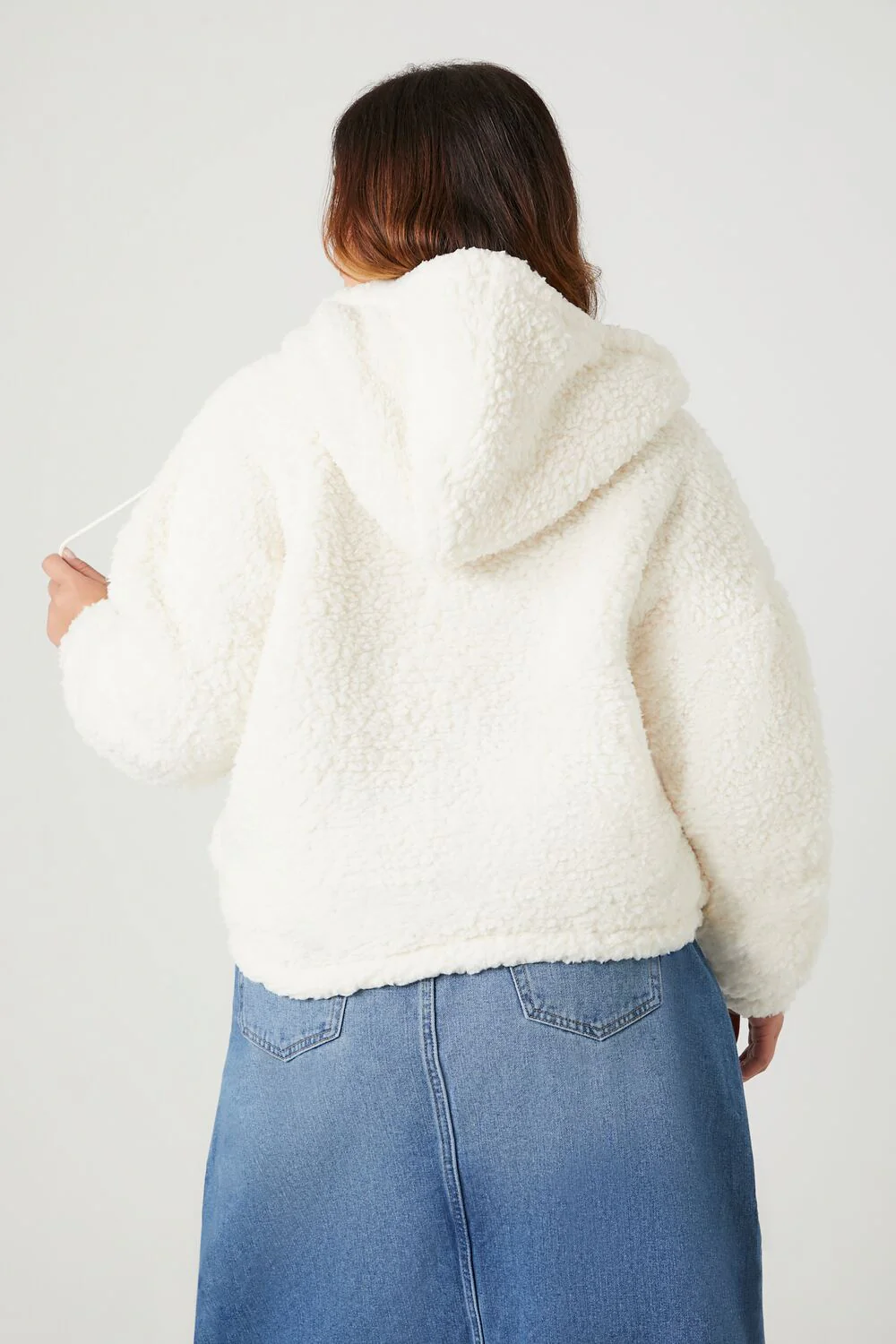 Plus Size Faux Shearling Jacket - Image 3