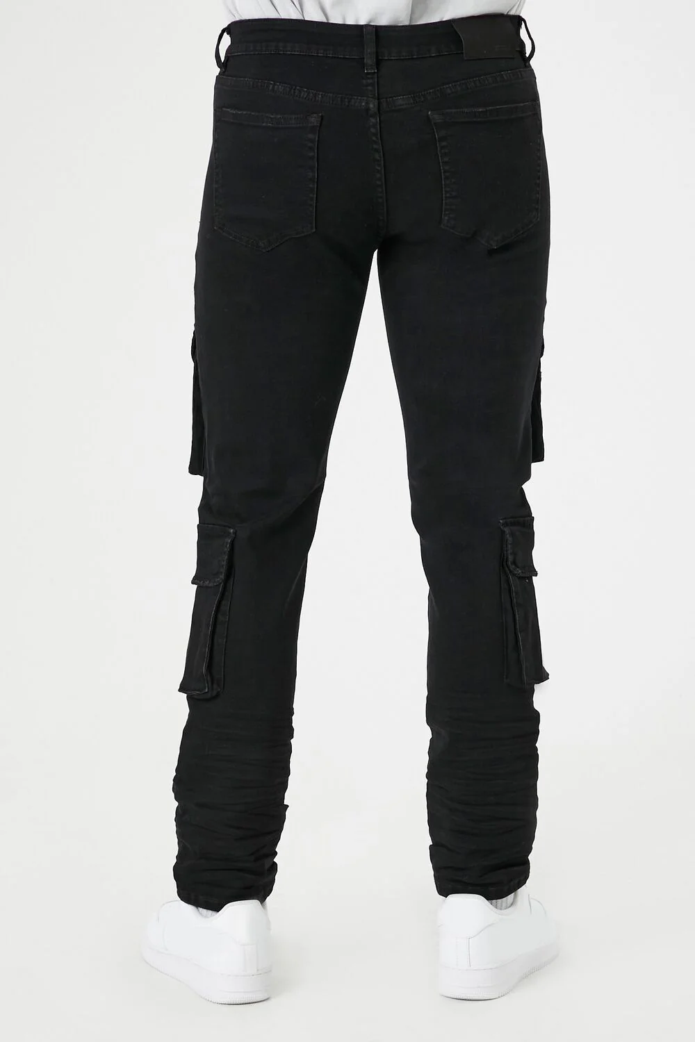 Mid-Rise Slim-Fit Cargo Jeans - Image 4