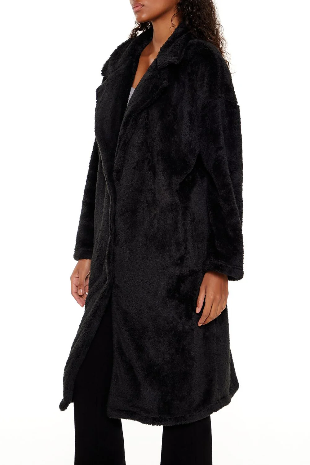 Faux Shearling Teddy Duster Coat - Image 4