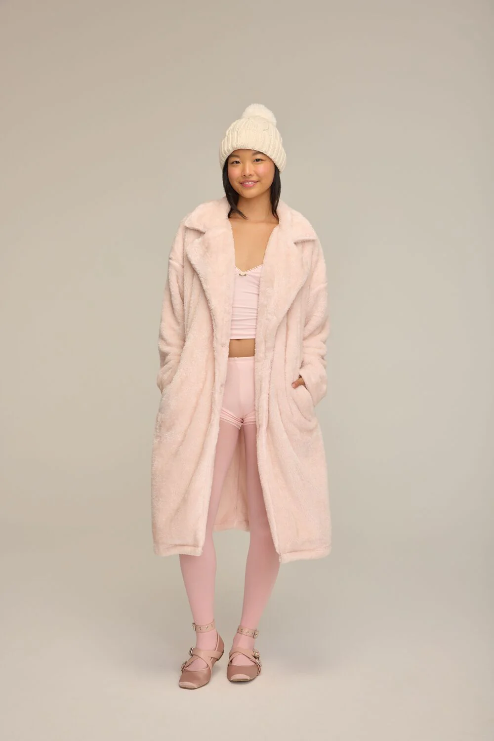 Faux Shearling Teddy Duster Coat - Image 6