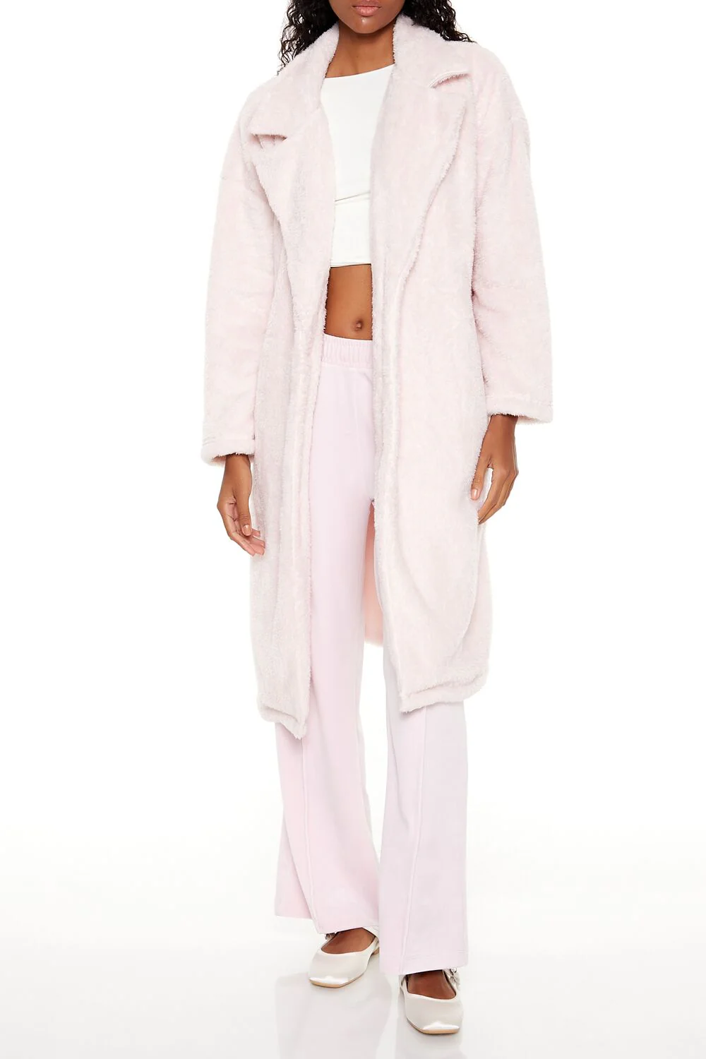 Faux Shearling Teddy Duster Coat - Image 7