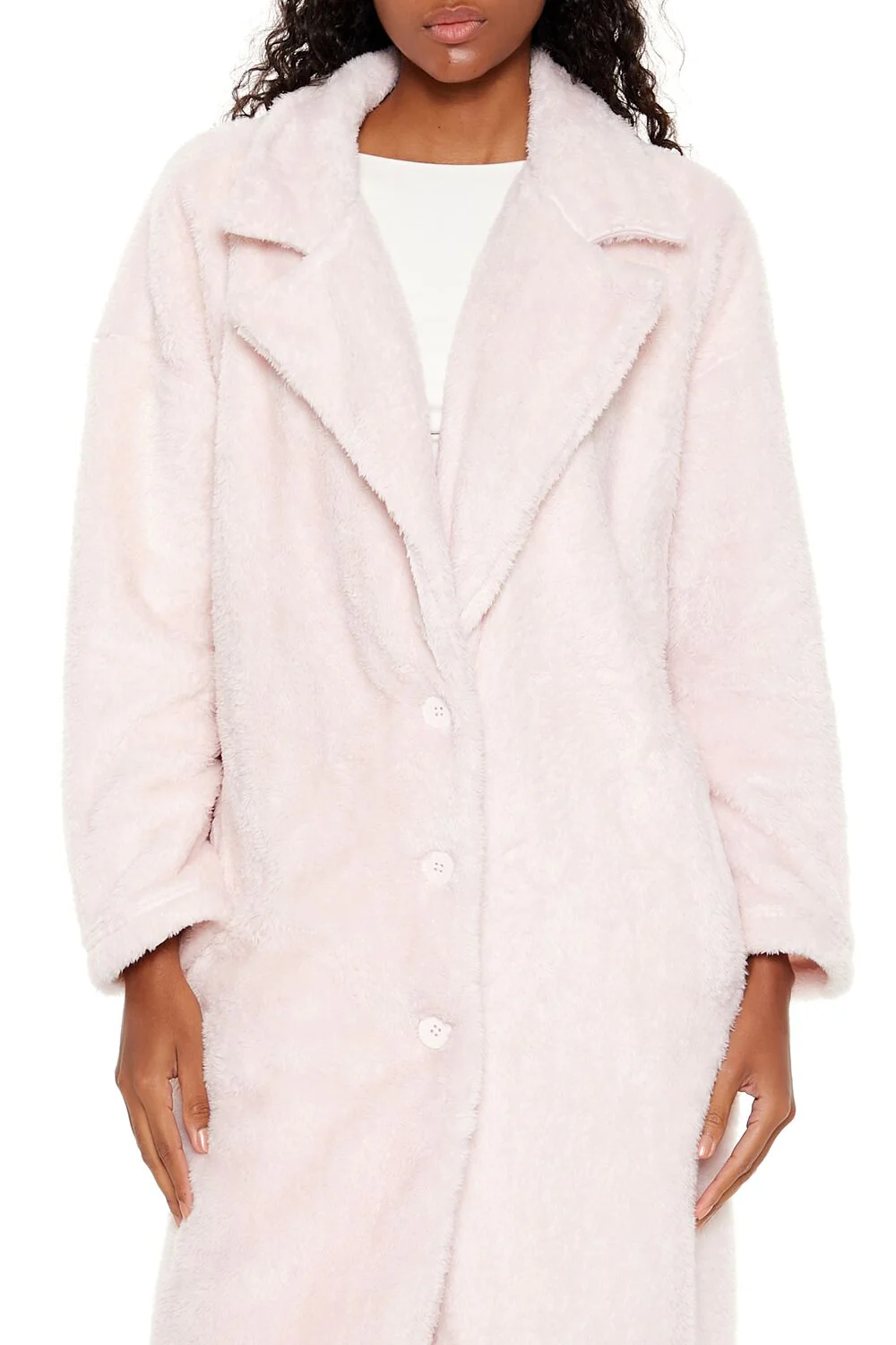 Faux Shearling Teddy Duster Coat - Image 8