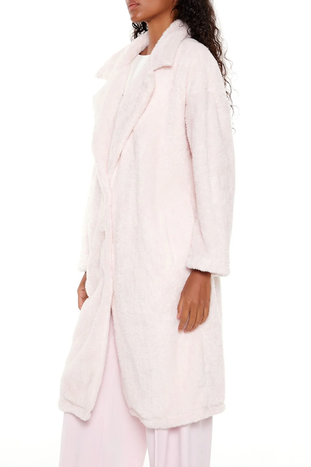 Faux Shearling Teddy Duster Coat - Image 9