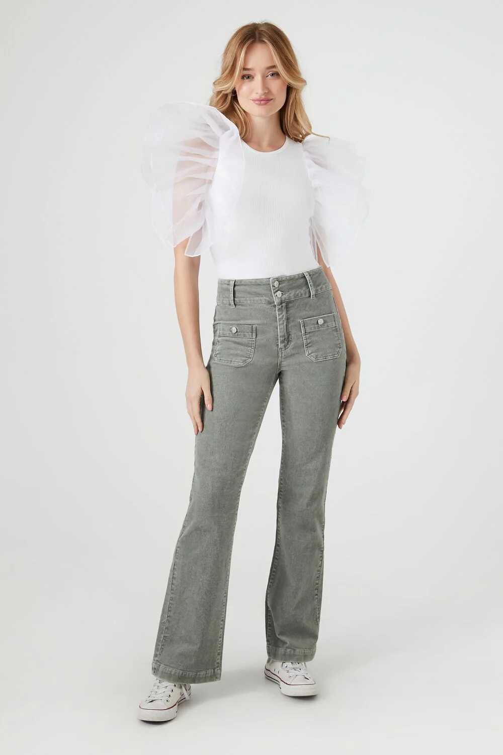 Organza Butterfly-Sleeve Bodysuit - Image 4
