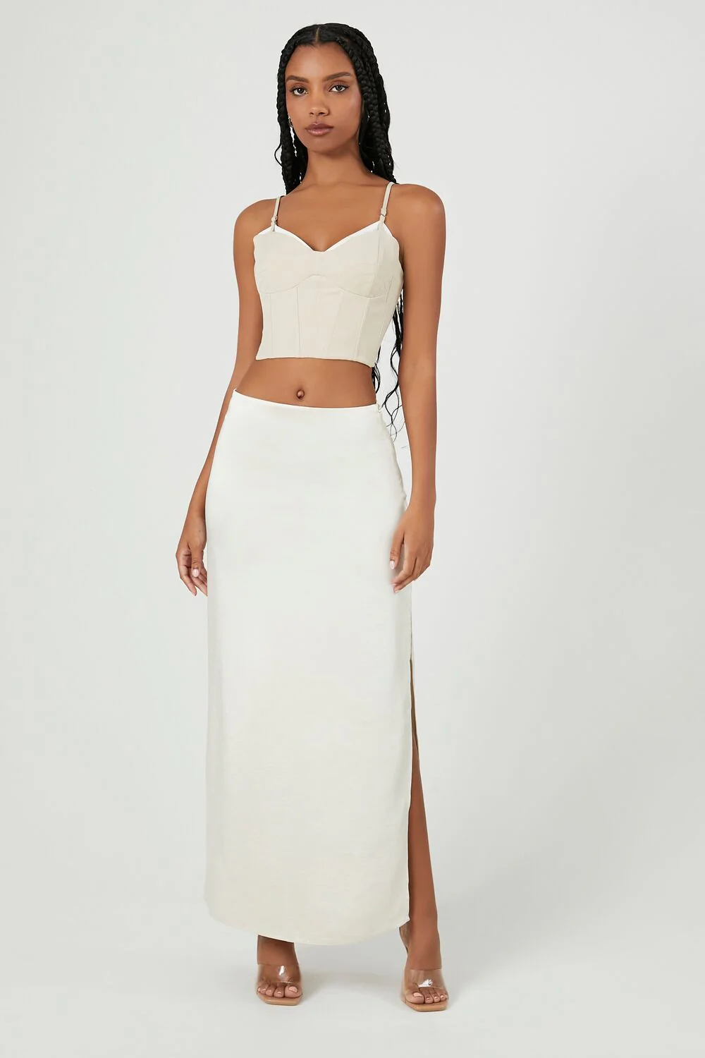 Cropped Sweetheart Bustier Cami - Image 4