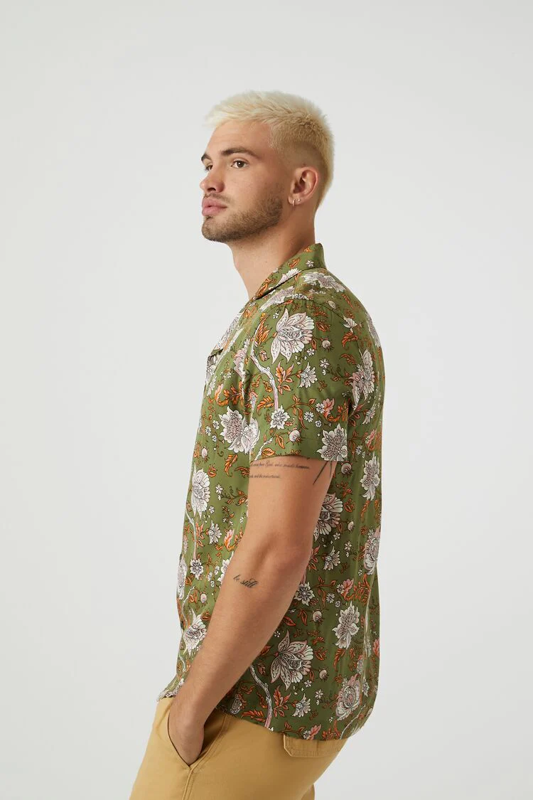 Ornate Floral Print Shirt - Image 2