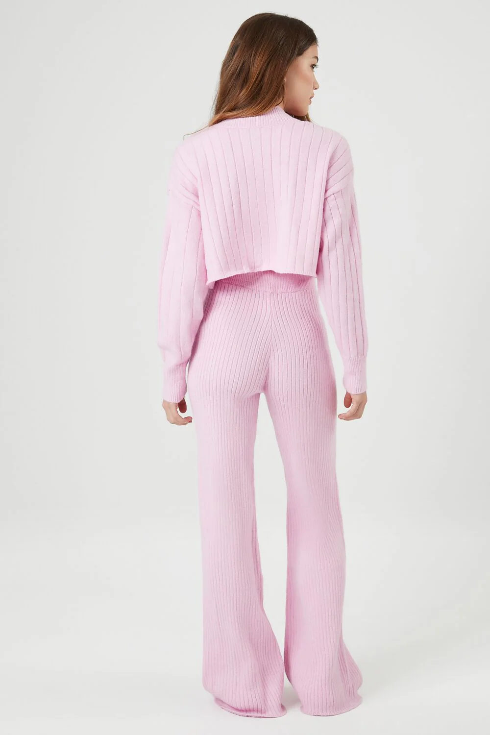 Sweater-Knit Cardigan & Pants Set - Image 3
