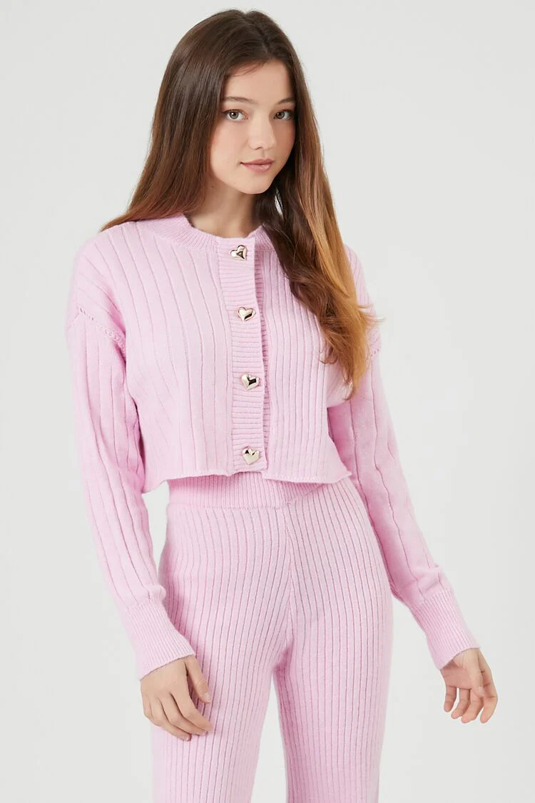 Sweater-Knit Cardigan & Pants Set - Image 4