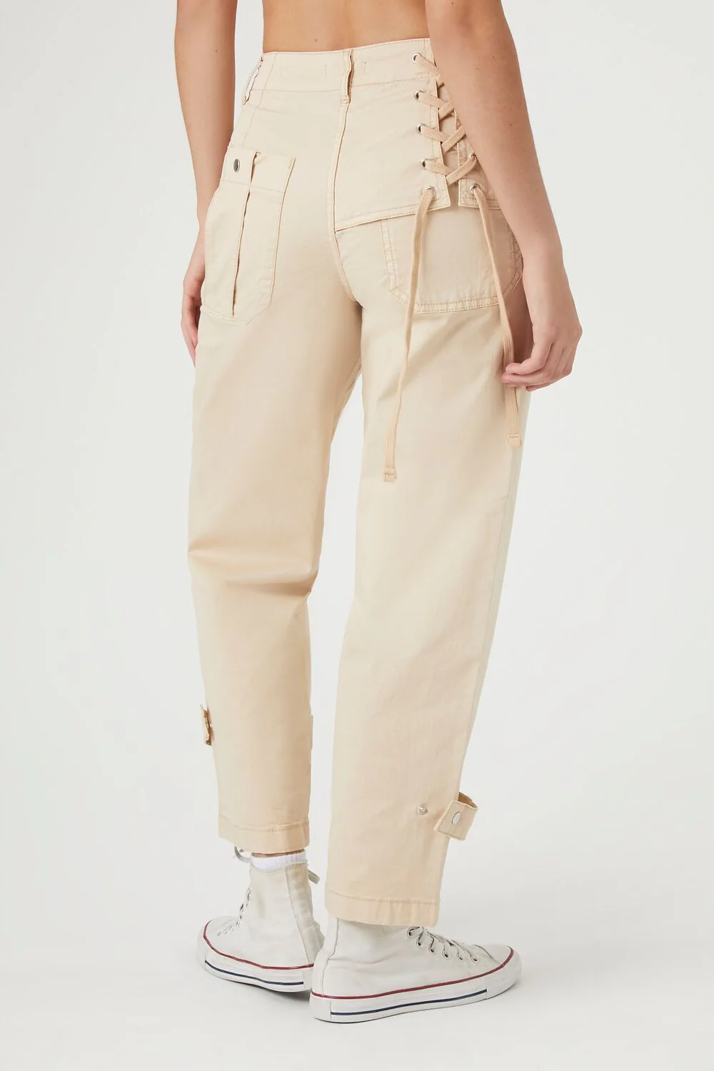 Lace-Up Straight-Leg Pants - Image 4
